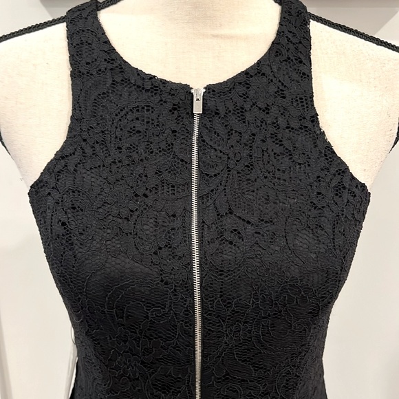 Express Lace Overlay Skater Dress - Picture 3 of 10